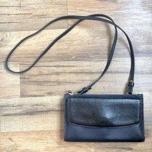 Fossil Sage Mini Bag Crossbody Navy and Black